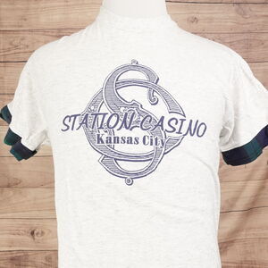 VINTAGE STATION CASINO KANSAS CITY MO MISSOURI 90s SINGLE STITCH TSHIRT SZ L